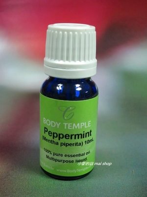 【小麥的店】澳洲有機認證 BODY TEMPLE Peppermint 薄荷純精油10ml