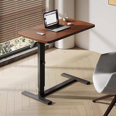 床邊桌可移動折疊式書桌沙發筆記本電腦桌折疊調節升降滑輪學習桌