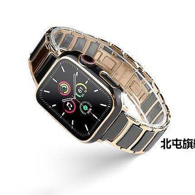 【熱賣下殺價】Apple Watch陶瓷錶帶 不鏽鋼錶帶iwatch 4 5 6 SE 蘋果手錶7代 40 44mm 4