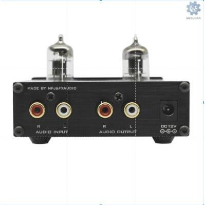 【】 FX-AUDIO TUBE-03 發燒膽前級6K4電子管HiFi膽機功放前置放大器支持高低音調節黑色美規