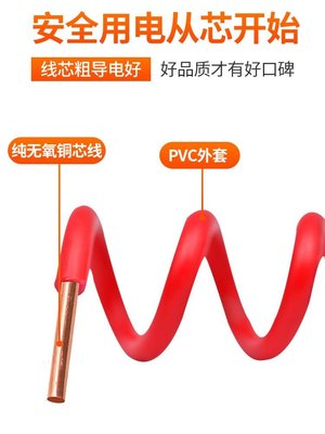 珠江電線家用國標純銅芯阻燃BV1.5 2.5 4 6平方單芯單股家裝硬線