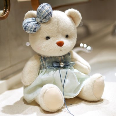 可愛小熊熊玩偶泰迪莉娜熊公仔少女心布娃娃女生床上抱睡毛絨正品促銷