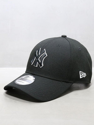 紐亦華硬頂大標9forty包邊NY洋基隊舌帽MLB棒球帽黑色UU代購#