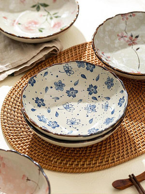 摩登主婦日式盤子菜盤家用爆款碟子陶瓷餐具深盤餐盤