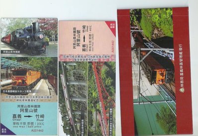 阿里山森林鐵路與日本黑部峽谷鐵道締結姊妹鐵道紀念車票A字軌608