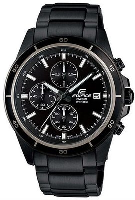 【金台鐘錶】CASIO卡西歐 EDIFICE 賽車錶 防水 不鏽鋼錶帶 EFR-526BK-1A1
