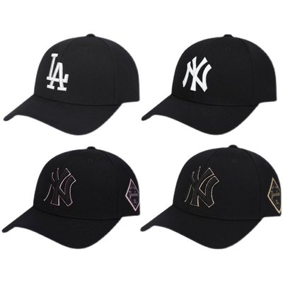 帽子MLB帽子女韓國ny洋基隊刺繡鴨舌帽夏季遮陽防曬經典大標棒球帽男