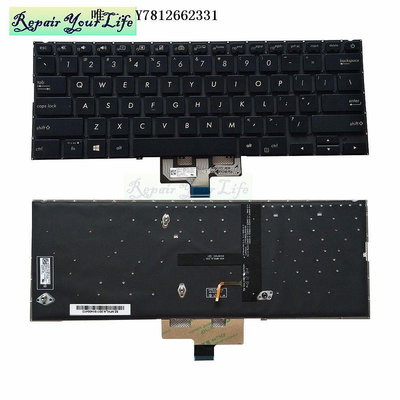 電腦零件華碩 ASUS Zenbook 14 UX433 UX434  U4300F 靈耀Deluxe14鍵盤筆電配件