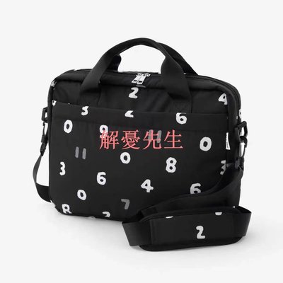 【解憂先生】日系sousou ✨新款時尚數字電腦包 手提ipad內膽多口袋大容量簡約單肩斜背包