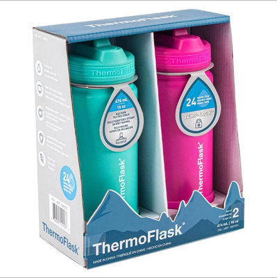 24H快速出貨 Thermoflask 不鏽鋼保冷瓶 保溫瓶 兒童水壺 474毫升
