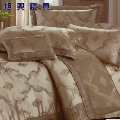 【旭興寢具】專櫃品牌 精梳棉+聚酯棉  雙人5x6.2尺 七件式床罩組-LK-9016C 台灣製造 另有加大