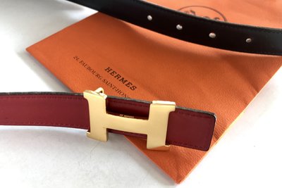 Hermes 附原廠袋 25、26、27、28腰圍可用 女用H扣皮帶
