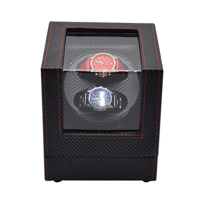 錶盒 展示盒 現貨碳纖維手錶盒子批發自動上鏈轉錶器馬達盒收納盒高檔搖錶器