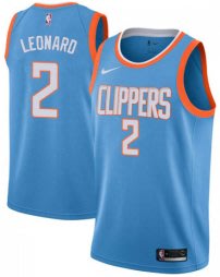 科懷·雷納德(Kawhi Leonard)NBA2018全明星賽球衣 快艇隊 2號 淺藍色