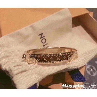 Shop Louis Vuitton Nanogram strass bracelet (M64860, M64861) by