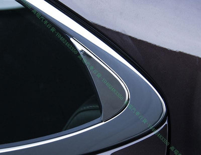 限時下殺9折『高瑞汽車百貨』Lexus凌志 13-18款 ES200 ES250 ES350 ES300H 後車窗三角亮片 飾條改裝