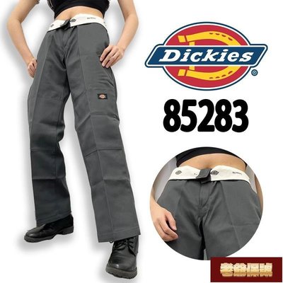 【老爺保號】Dickies 85283 褲頭印刷 迪凱斯 CH 鐵灰色寬鬆 雙膝褲 街頭風 工作褲 男版長褲