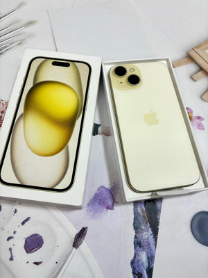 🔥電池100%🔥🍎 Apple iPhone15 128GB黃色🍎🔺蘋果原廠保固到2024/11/18🔺