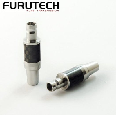 原裝 FURUTECH 古河 CF-H800(R) HD800 碳纖維鍍銠 耳機插頭