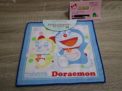 婕的店日本精品~日本帶回~Doraemon哆啦A夢3入紗布小方巾 手帕(日本製)
