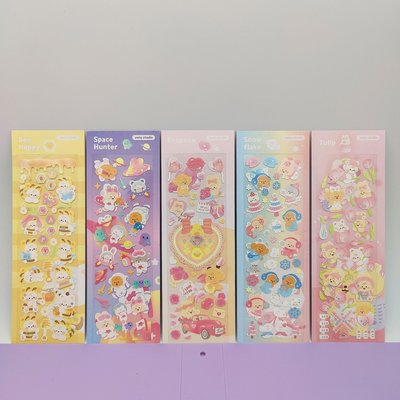 【熱賣精選】韓國可愛卡通咕卡貼紙ins追星diy小卡貼閃亮手機裝飾素材