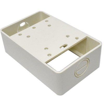 連線盒TS-2009 塑膠明盒 開關盒 插座盒 一連明盒 開關 插座 蓋板適用 配線盒子【6250】 123便利屋