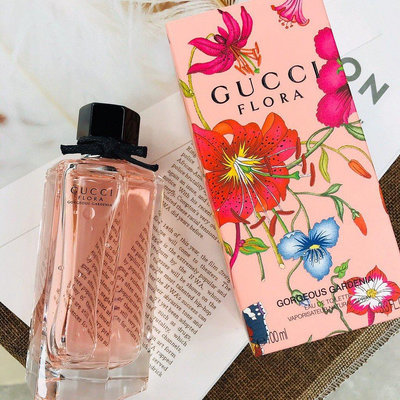 【現貨當天出】古馳Gucci FLORA Gorgeous Gardenia 華麗梔子花 花園香氛系列 女士淡香水