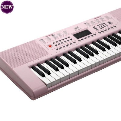 現貨熱銷-小天使女孩粉色智能電子琴成人61鋼琴鍵兒童初學入門者多功YP3257
