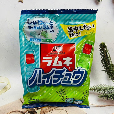 日本 Morinaga 森永 彈珠汽水味 嗨啾軟糖 68.8g 萊姆嗨啾 蘇打軟糖 汽水味/哈密瓜汽水味