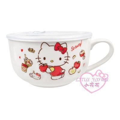 ♥小公主日本精品♥Hello Kitty 單耳泡麵碗兩款~3