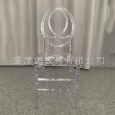 免運 婚禮透明竹節椅戶外透明塑料水晶椅宴會亞克力靠背椅子椅