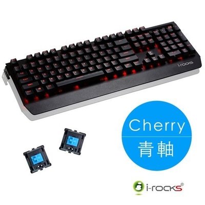 【S03 筑蒂資訊】i-ROCKS K60M 全新現貨 CHERRY 櫻桃 紅軸 機械式鍵盤