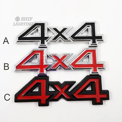 1 x 金屬 4x4 字母汽車汽車裝飾標誌徽章貼紙貼花更換 4x4-飛馬汽車