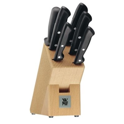 WMF Classic Line 7 件刀組含刀座 主廚刀 麵包刀 料理刀
