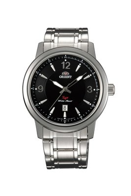 【幸福媽咪】ORIENT 東方錶 SP 系列 前衛運動石英錶 鋼帶款 黑色 FUNF1005B