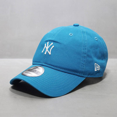 【現貨】NewEra帽子韓國代購紐亦華MLB棒球帽軟頂中標NY洋基鴨舌帽天藍色