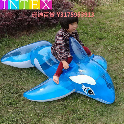 半透明藍鯨坐騎充氣水上玩具男女游泳圈小孩鯨魚沖浪浮排