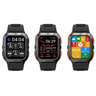 美國 KOSPET TANK M2 雙色液態矽橡膠　大錶徑防水智慧手錶  軍規運動手錶 極限運動手錶