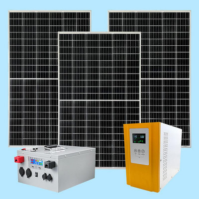 【藍天百貨】太陽能24V轉110V鋰鐵電池1000W發電系統 1KW 獨立發電 太陽能發電
