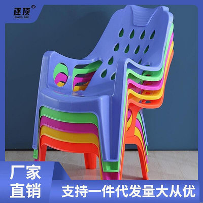 加厚加大塑料靠背椅子塑膠高背扶手椅可靠頭躺椅沙灘椅午睡休閒椅