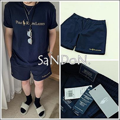 SaNDoN x『Polo Ralph Lauren』許願敲破碗 男生尺寸立體刺繡鬆緊綁帶短褲 240615