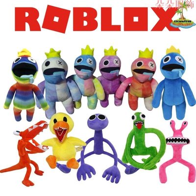 新款 80cm / 60cm Roblox 大號毛絨玩具遊戲外圍可愛的彩虹朋友藍色紫色橙色毛絨娃娃孩子聖誕節生日
