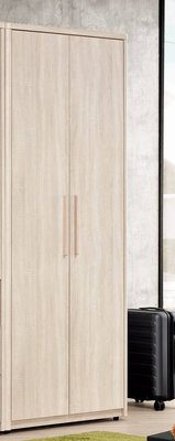 【生活家傢俱】CM-133-2：2.7尺雙吊衣櫃【台中家具】開門式衣櫥 緩衝門片 低甲醛木心板 台灣製造