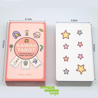 BOXx潮玩~現貨英文版卡哇伊 Kawaii Tarot A 78-Card Deck Game 可愛塔羅牌