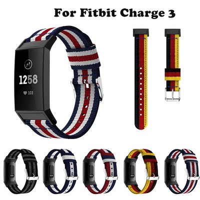 Fitbit Charge 3 智能手錶帶 尼龍腕帶 替換錶帶 Charge3 運動腕帶 18mm