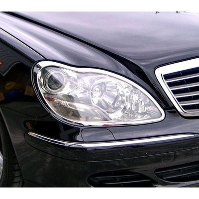 【JR佳睿精品】02-05 Benz S W220 S350 改裝 鍍鉻大燈框 前燈框 飾條 電鍍 配件 台灣製
