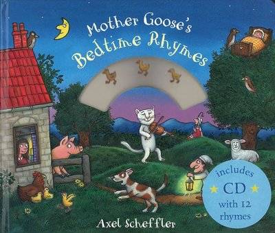 ＊小貝比的家＊MOTHER GOOSE'S BEDTIME RHYMES/硬頁書+CD/3~6歲/歌唱繪本