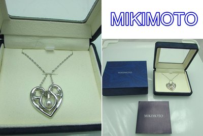 【芬芳時尚】日本專櫃正品MIKIMOTO 純銀AKOYA愛心珍珠項鍊 3種配載方法