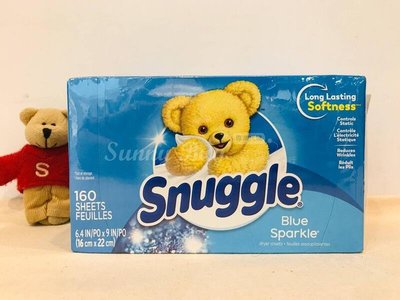 【Sunny Buy】◎現貨◎ 美國 Snuggle 熊寶貝 衣物柔軟片 160片 原始香味 烘衣紙