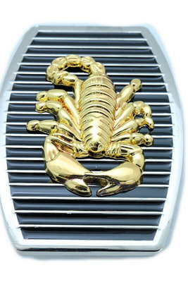 New Men Belt Buckle Siler Metal Western Gold Scorpion Bl-毛毛男裝